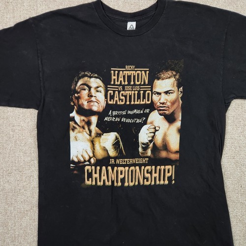 Hatton-Castillo Jr. Welterweight Championship 6-23-07 Vegas Large Boxing T-Shirt - Picture 5 of 9