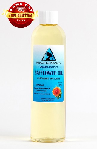 SAFFLOWER OIL ORGANIC CARRIER HIGH OLEIC COLD PRESSED PREMIUM 100% PURE 8 OZ - Picture 7 of 12