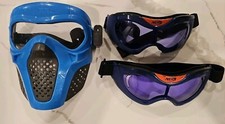 Hasbro Nerf 2x Protective Glasses  1x Nerf Mask Used  Cleaned