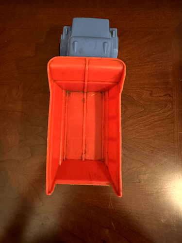 All Original - Vintage - Gay Toys - Red Blue Plastic Dump Truck Dual Axel - Picture 7 of 11