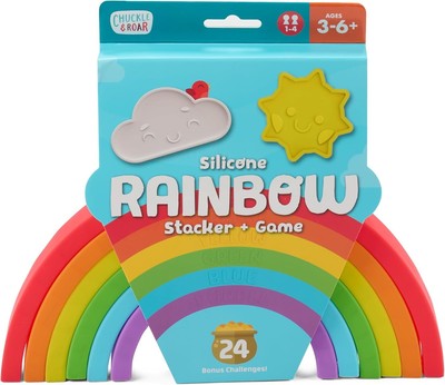 Chuckle & Roar - Rainbow Stacker - Tactile Learning - Stacking Toy -... 