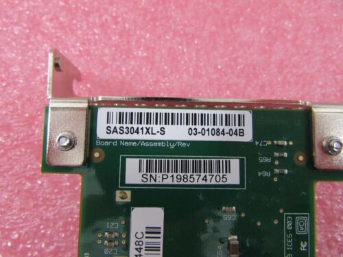LSI Logic SAS3041XL-S PCI-x 4-Port SAS Controller 03-01084-04B w/ LP Bracket - Picture 3 of 4