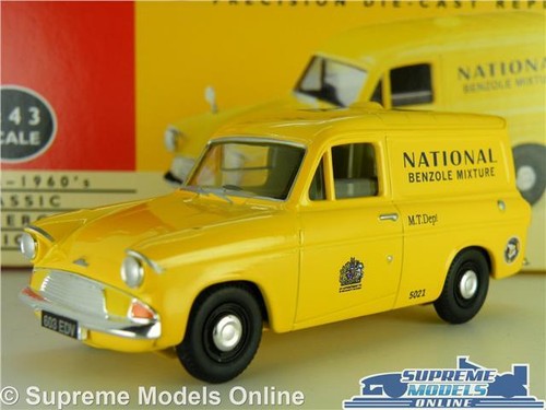 FORD ANGLIA MODEL VAN NATIONAL BENZOLE PETROL 1:43 SCALE VANGUARDS VA4009 K8 - Picture 1 of 4