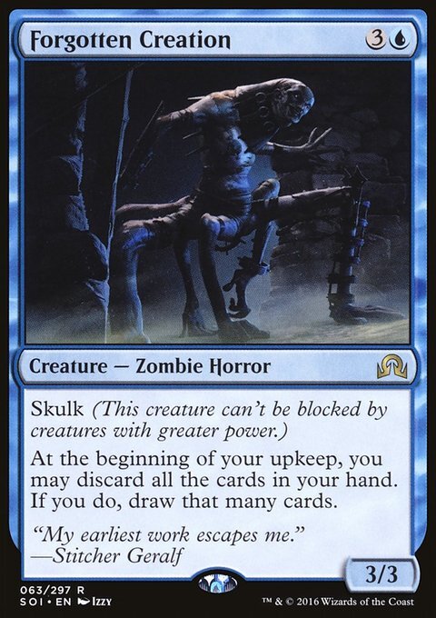 Forgotten Creation 1x FOIL SOI MTG Shadows Over Innistrad Rare MINT blue Forgotten Creation 1x FOIL SOI MTG Shadows Over Innistrad Rare MINT blue