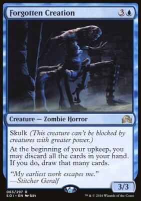 Forgotten Creation 1x FOIL SOI MTG Shadows Over Innistrad Rare MINT blue Forgotten Creation 1x FOIL SOI MTG Shadows Over Innistrad Rare MINT blue
