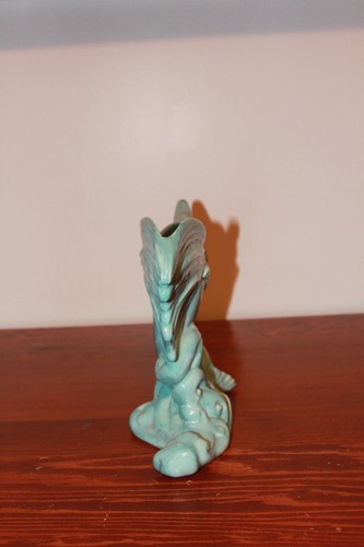 Vintage Royal Haeger R271 Sailfish Vase – Turquoise Glaze, Mid-Century Modern - Picture 4 of 9