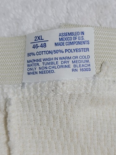 New Indera Heavyweight Thermal Long Johns Underwear Bottoms Mens Size 2XL Mexico - Picture 3 of 4