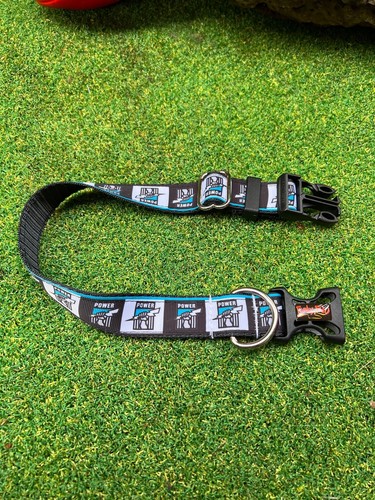 PORT ADELAIDE POWER AFL Football Dog Collar, Lead, Doggy 'dana, Harness; FUNKY - Picture 14 of 32