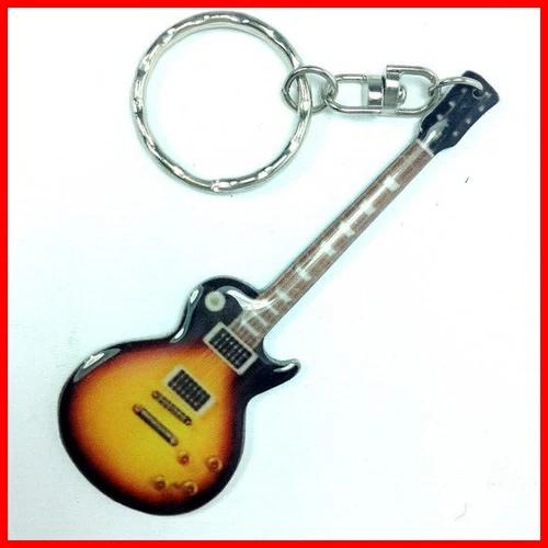 Les Paul - Keyring Guitar! Tobacco Burst Sunburst Dark Blonde Electric Metal
