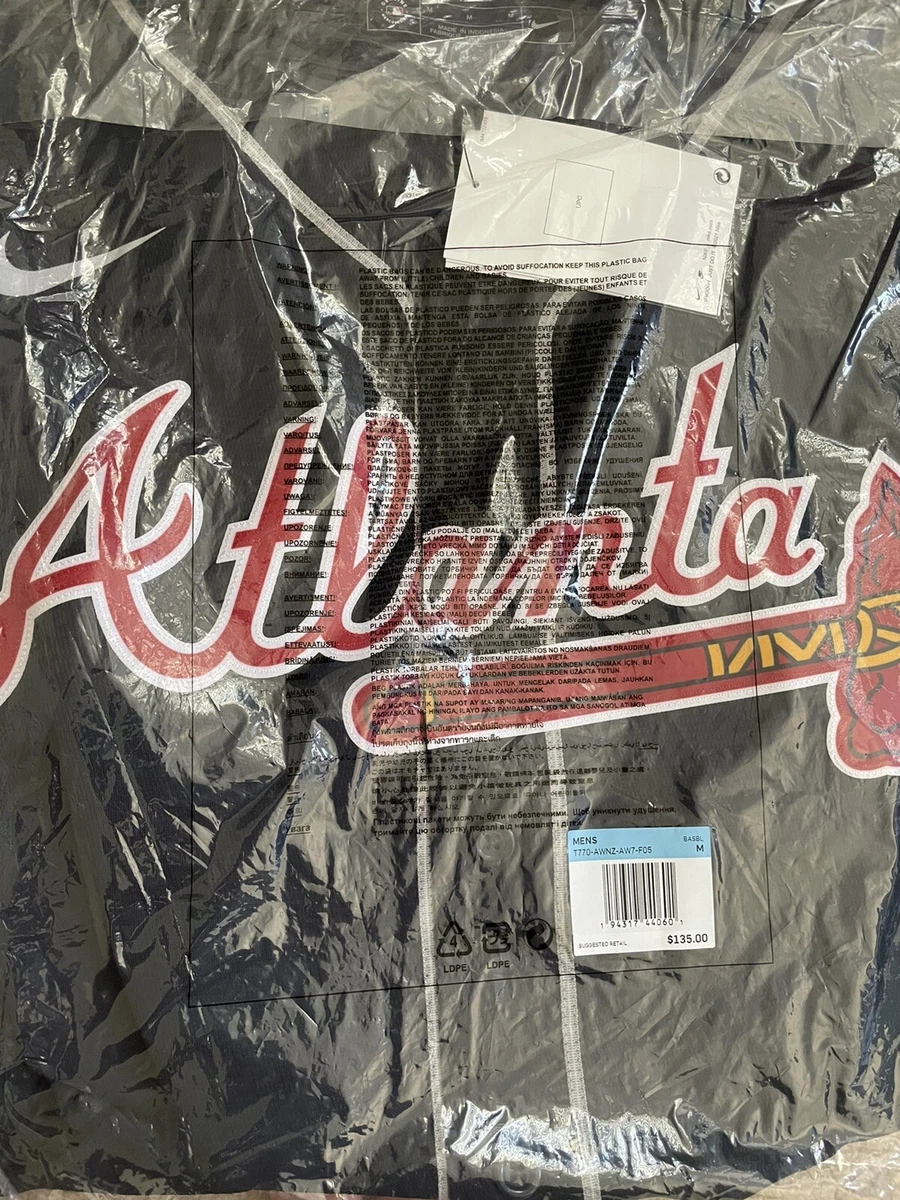 Atlanta Braves Nike Replica Alternate Navy Jersey 