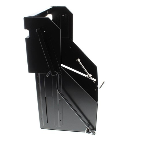 Speedway Motors Black Coated Steel Drop-Out Remote Mount Battery Box, Lockable - Picture 7 of 7
