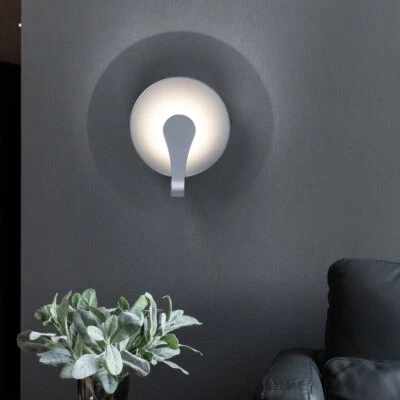 Wandlampe Wandleuchte Wohnzimmerlampe grau LED Alu Treppenhauslampe indirekt  - Bild 1 von 4