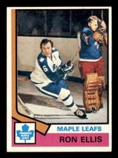 1974 Topps Hockey #12 Ron Ellis EX *d3