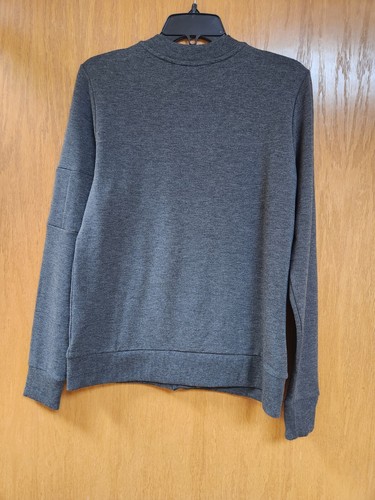 Charcoal Gray Heather Bomber Activewear. NWT. Med. By C&C California. Cute. - Picture 2 of 7