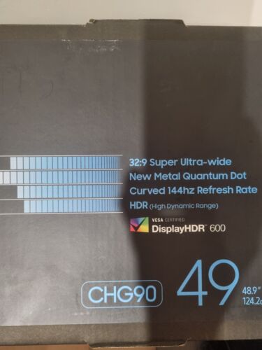 49" CHG90 Ultra-Wide Curved QLED Gaming Monitor And HX Desk Monitor Arm - Picture 3 of 6