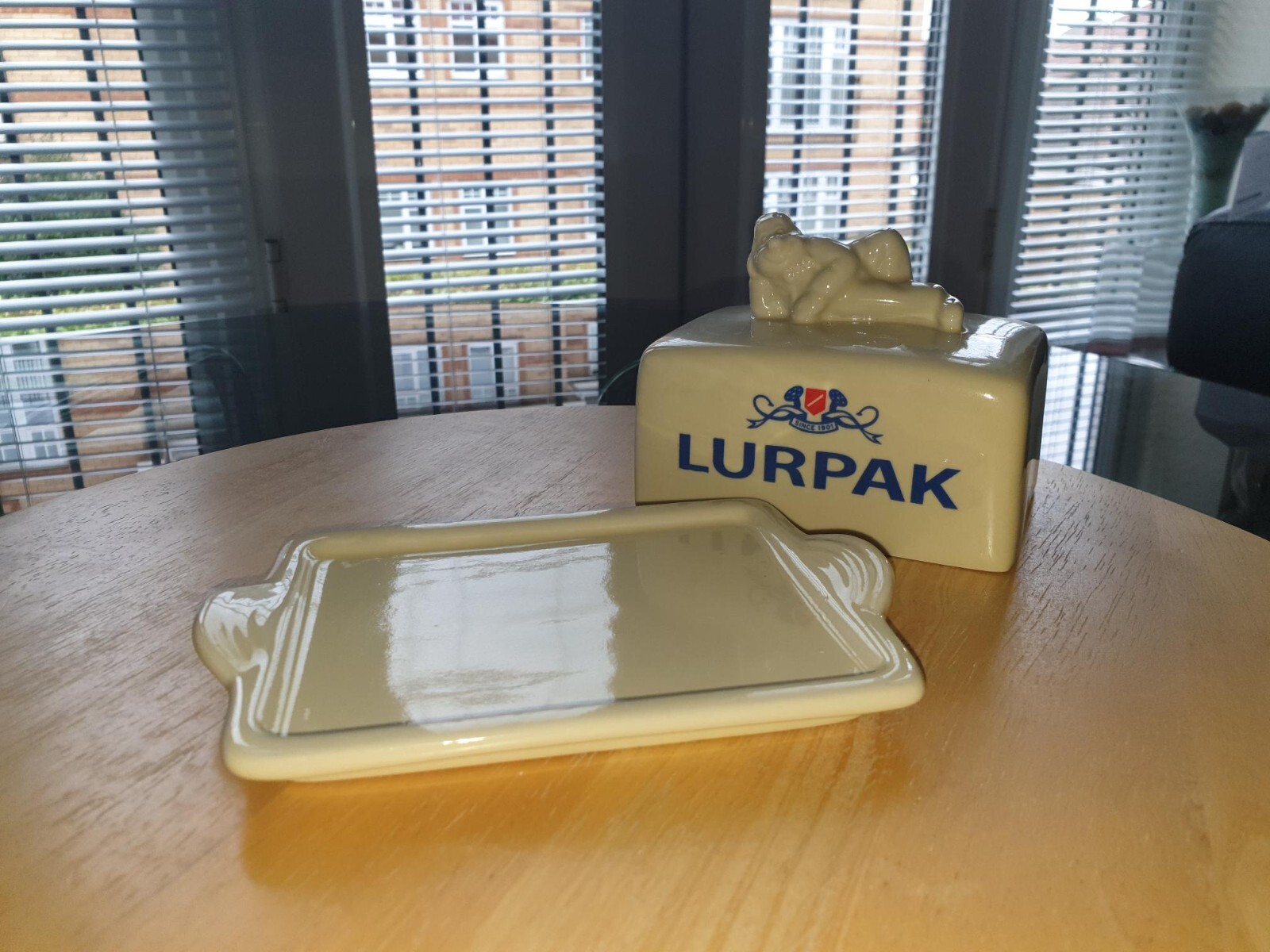 LURPAK DOUGLAS VINTAGE BUTTER DISH And TOAST RACK 2x EGG SET