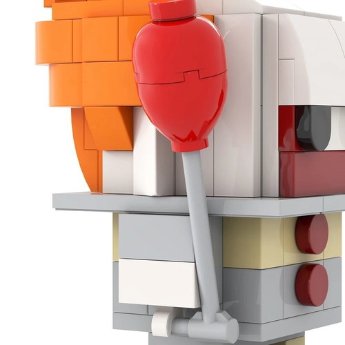 MOC Lego: Pennywise Brickheadz Style Perfect Gift Fast Shipping - Bild 4 von 6