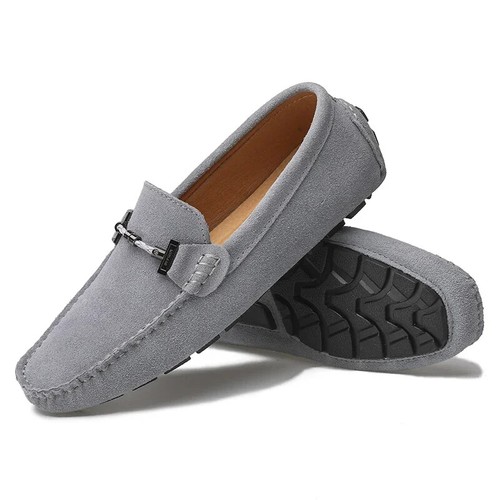 Men's Casual Shoes Soft Loafers Moccasins Slip on Driving Handmade Flats Shoes - Foto 3 di 34