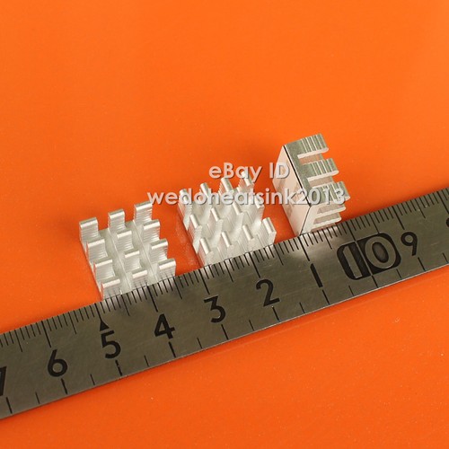100 pièces 14 x 14 x 8 mm aluminium Xbox 360/ordinateur RAM dissipateurs de chaleur refroidisseur DDR - Photo 2/9