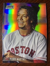 2021 Topps Stadium Club Chrome Pedro Martinez Base Refractor SP Red Sox