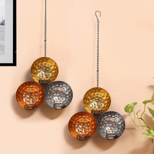 Wall Hanging Tealight Candle Holder Candle Holders for Home Decoration 43cm (1) - Afbeelding 1 van 5