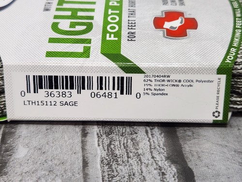Thorlos Calzini Uomo Leggeri Escursionismo Protezione Piedi Crew (Taglia X-Large 13 - 15) Salvia - Foto 4 di 4