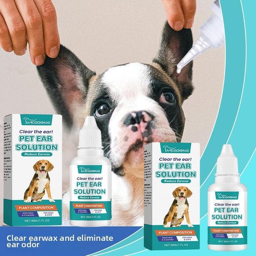 1 X Pet Cat Dog Ear Cleaning Liquid Cleaning Ear Canal Earwax Washing Drops C4I9 - Picture 7 of 12