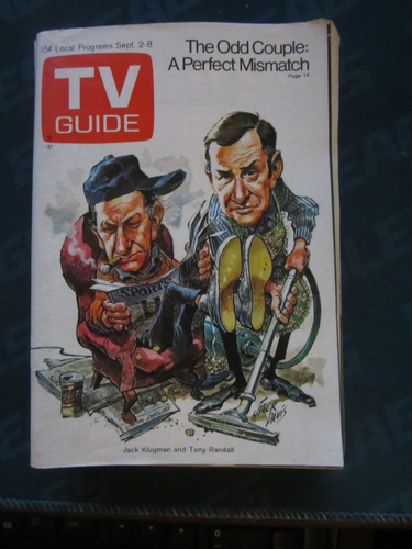 TV Guide September 1972 The Odd Couple Jack Klugman Tony Randall Oklahoma
