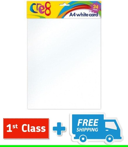 A4 PLAIN WHITE CARD 24 SHEET. - Picture 4 of 7