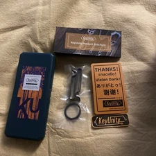 (QTY 1) KeyUnity KM00 BLK Belt Loop Keychain Clip Double Side Quick Release