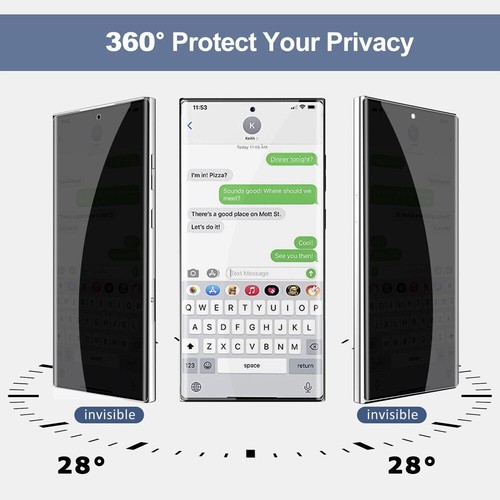 Protector de pantalla antiburbujas anti-miradas para teléfono Samsung Galaxy S25 Ultra SM-S938U - Imagen 2 de 10