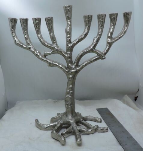 Lebensbaum Menora aus Metallguss - Neu - Bild 2 von 6