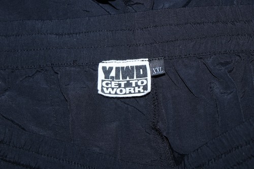 Y,IWO Herren XXL Schwarz Nylon Club Sweat Shorts - Bild 6 von 12