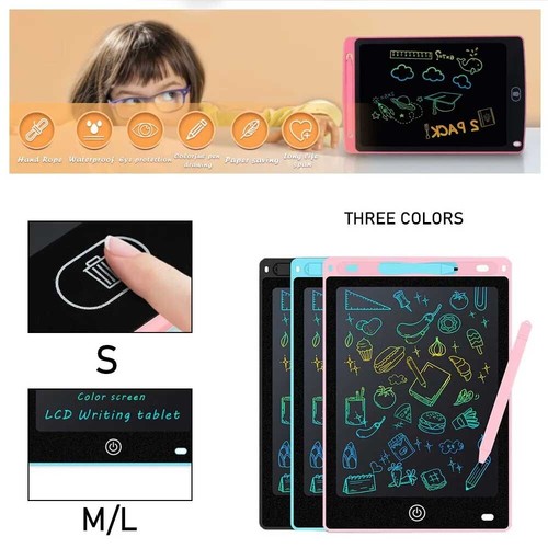 8.5"/10"/ 12" LCD Kids Writing Tablet Drawing Board Handwriting Pad HOT Toy - Picture 6 of 11