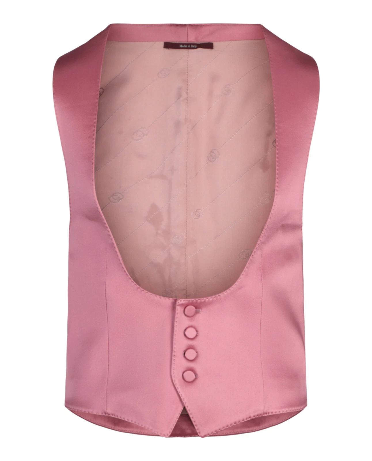 Gilet homme Gucci boutonné en satin