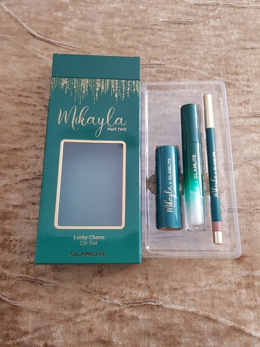 Glamlite x Mikayla Lip set Brand New and Unused in shade Lucky Charms Boxed