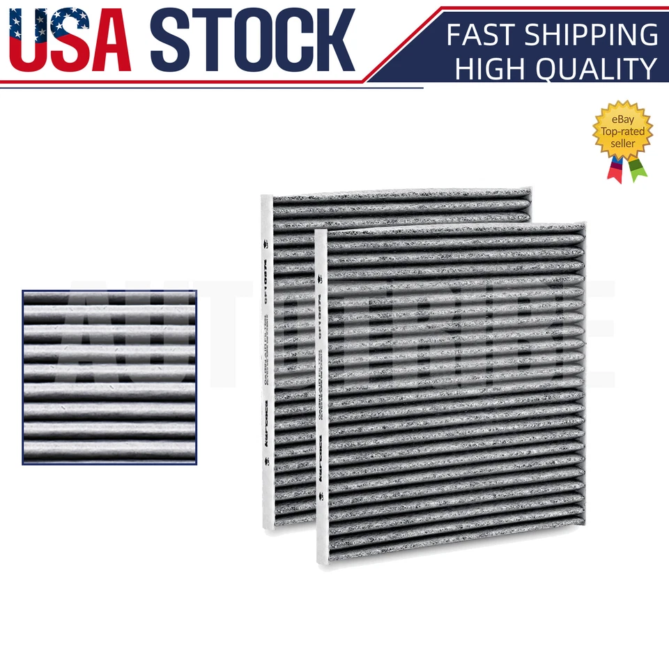 Filtro de aire de cabina 2 piezas para Dodge Dart/Pontiac Vibe/Toyota Tacoma OE:CF10374 Foto 2 de 4