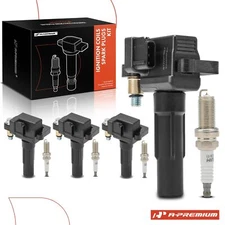 A-Premium 4x Ignition Coil &4x Iridium Spark Plug Kits for Subaru Impreza Legacy