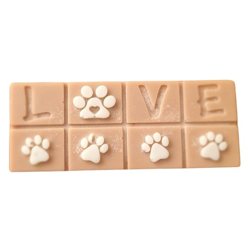 Soy Wax Melts Highly Scented Bar Pet Lover Gift Love Paws Design Handmade 55g - Picture 19 of 39