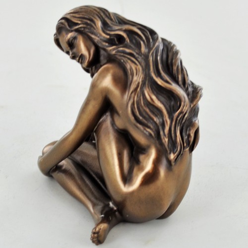 Lauren Naked Figure Art Deco Neuvou Sculpture Bronze Erotic Statue H7.5cm 31014 - Picture 3 of 3
