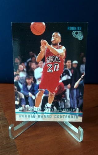 Damon Stoudamire RC Lot Of 2 - 1995 Collect-A-Card Pro Draft #64 & Wooden Rookie - Picture 3 of 3