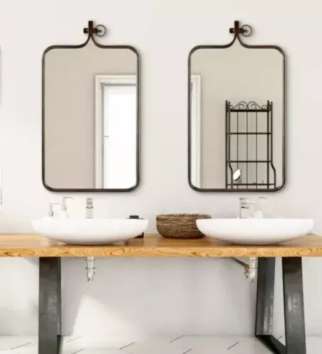 Badezimmer Kosmetikspiegel groß Bauernhaus alte Welt Vintage Stil Industrial 20x35 - Bild 20 von 24