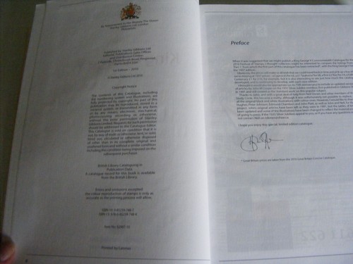Stanley Gibbons George V Stamp Catalogue H/B 2010 First Edition No. 207 of 750 - Picture 6 of 7