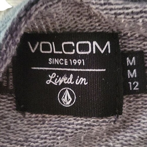 Volcom Gray Striped Open-Front Cardigan Sweater M - Picture 6 of 6