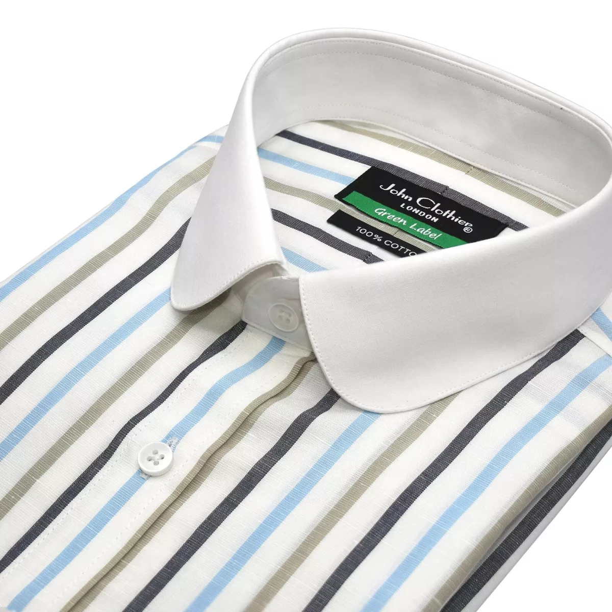 White penny collar best sale shirt