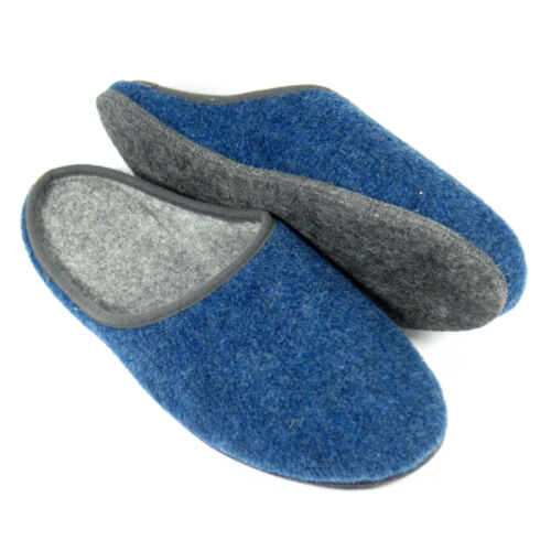 Filzpantoffeln Herren Damen Hausschuhe Filzpantoletten Blau Pantoletten 37-48 - Bild 9 von 104