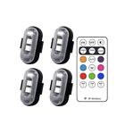Rgb Led Car Ambient Lights, Rechargeable Wireless Car Light With Remote Control