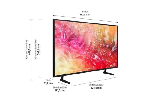 Samsung GU43DU7199UXZG 43 Zoll Smart TV 108 cm WLAN Triple Tuner - Bild 2 von 12