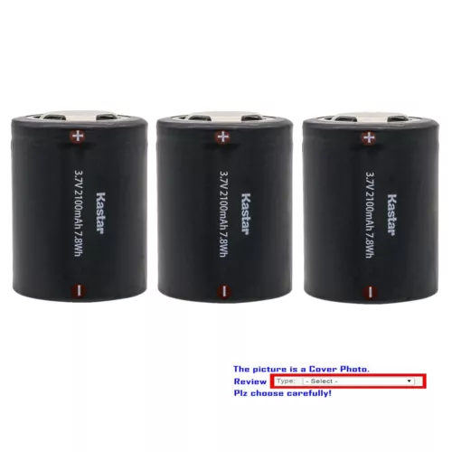 Kastar Battery Replacement for Electric Razor Shaver Emisar D4SV2 LED Flashlight
