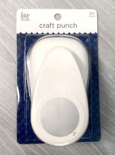 Love Nicole 2 inch Circle Lever Action Paper Craft Punch Scrapbooking Cards